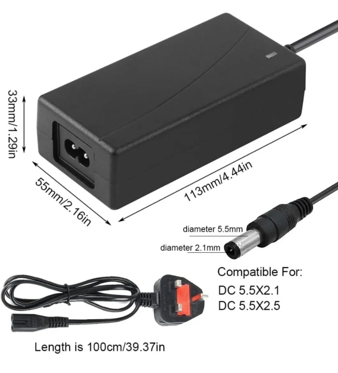 All Fiido Charger D1/D2/D2S/D4S/M1/Q1 (42v 2A) - Image 1