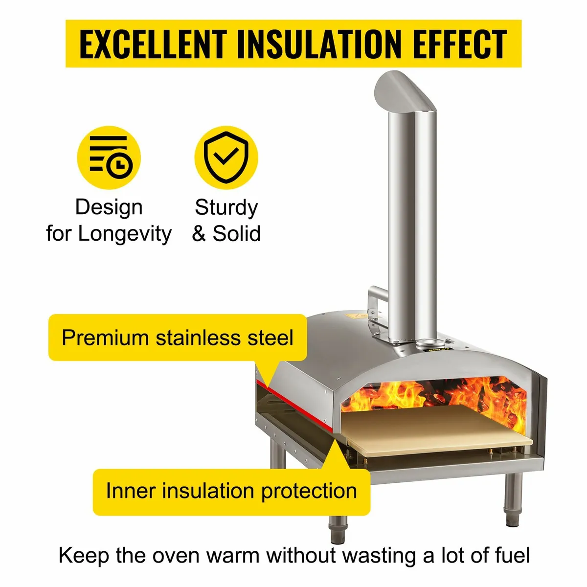 12" Outdoor Pizza Oven With Fast Heating for sale in Co. Clare for €195