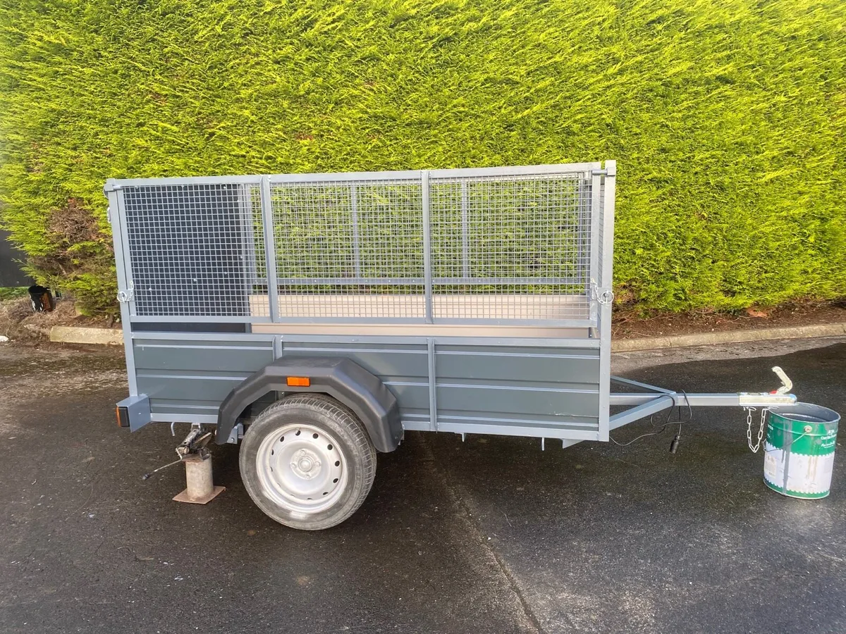 6x4 car trailer ramp&creels - Image 1