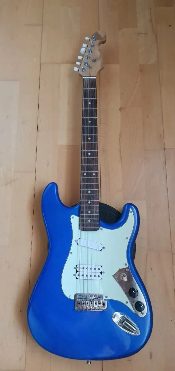 Blue Strat Electric Guitar for sale in Co. Offaly for €180 on DoneDeal