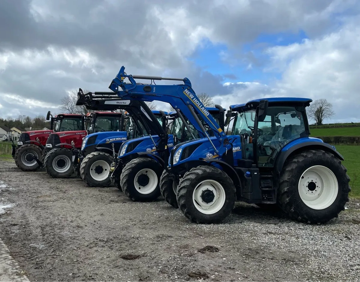 Selection of New Holland and Case tractors - Image 1