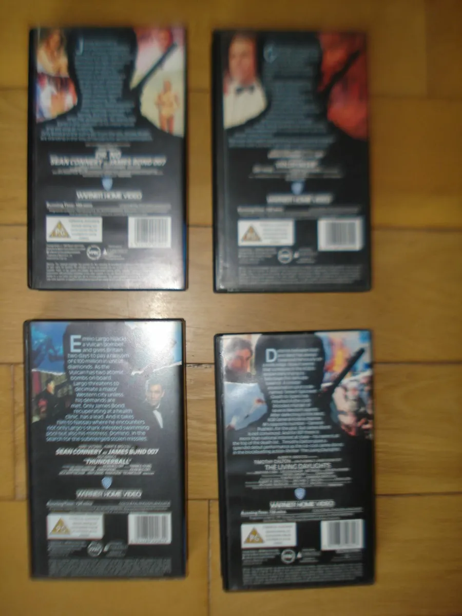 VINTAGE JAMES BOND 007 VHS TAPES. for sale in Co. Louth for €8 on DoneDeal