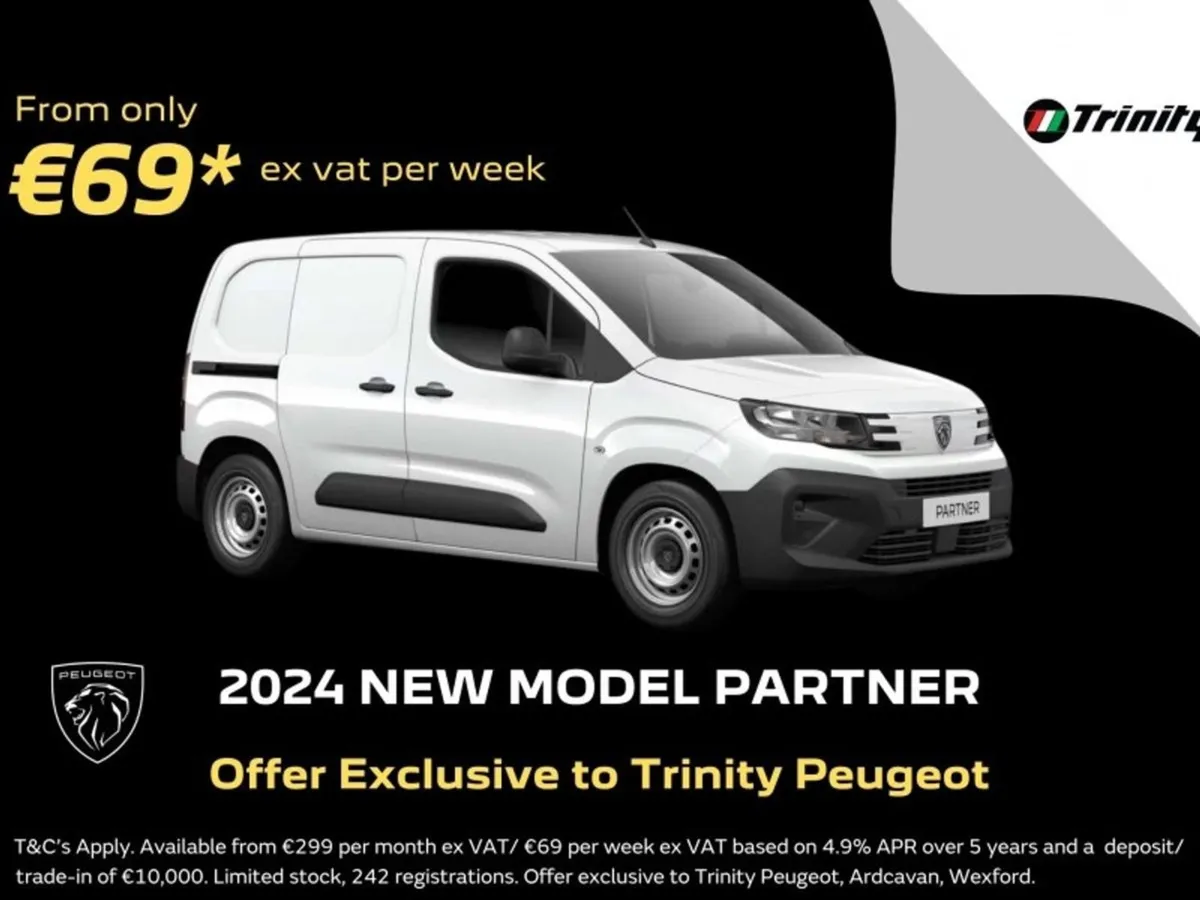 Peugeot Partner  69 EX VAT PER Week  252 Registra - Image 1