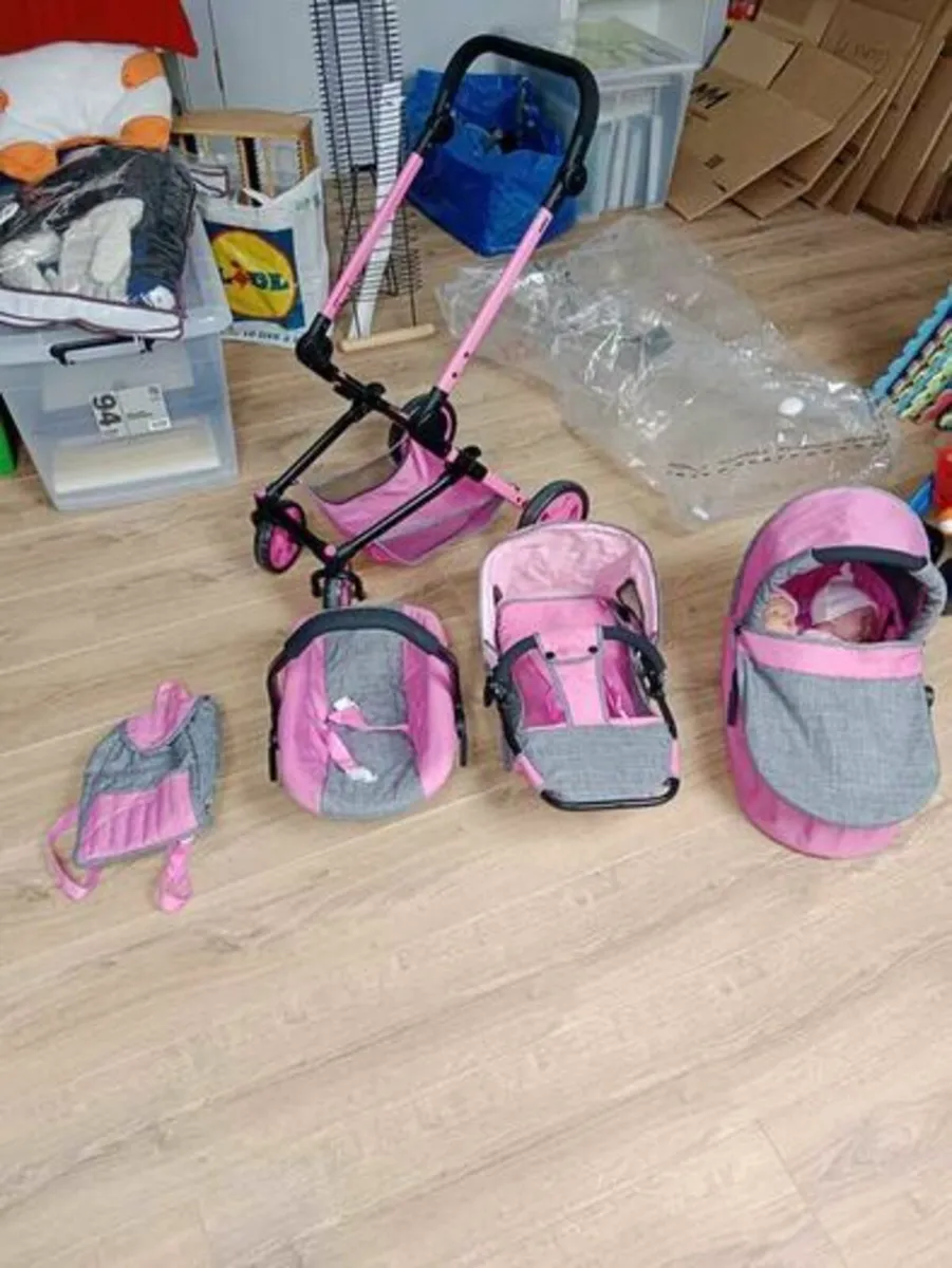 3in1 doll buggy travel system for sale in Co. Galway for €50 on DoneDeal