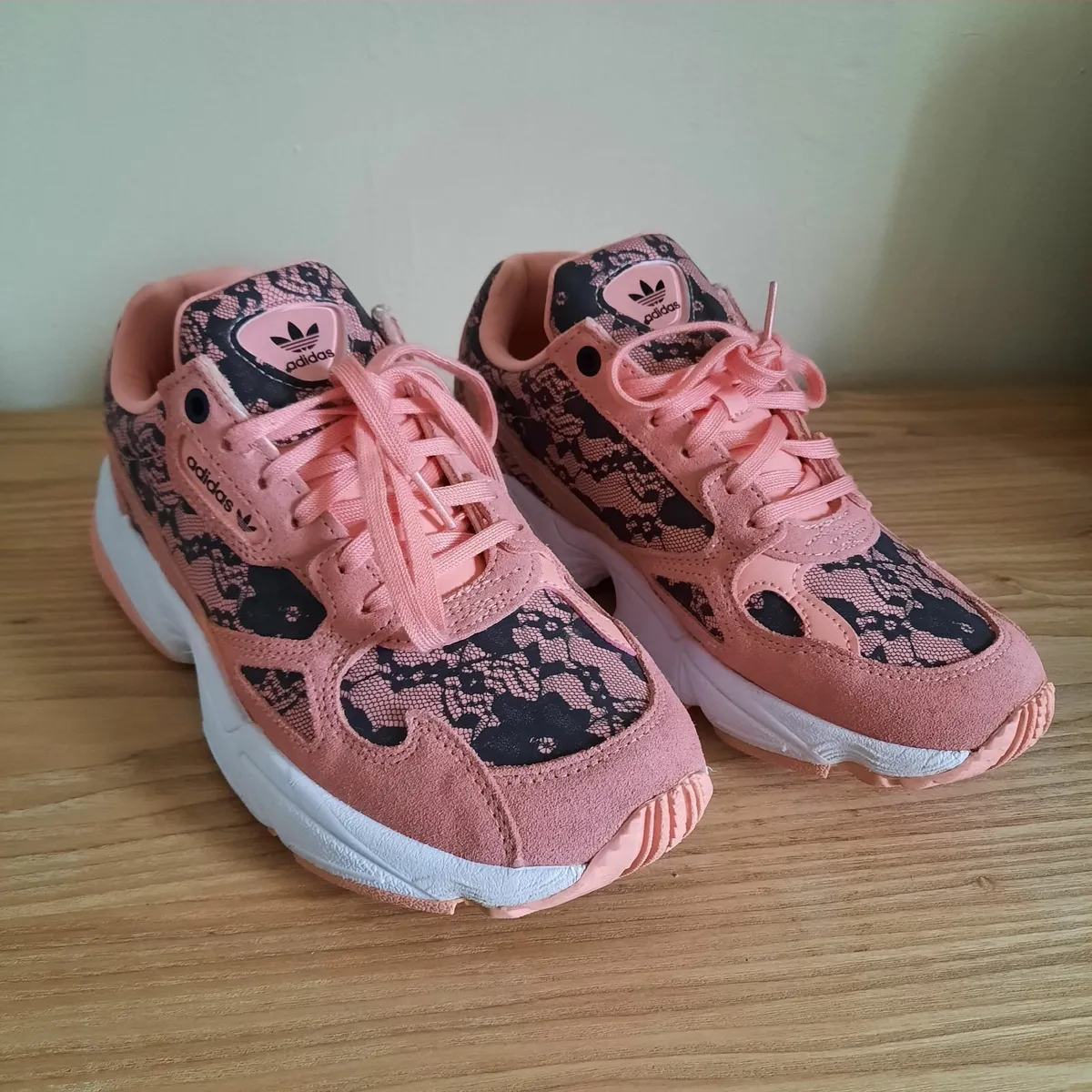 Women Adidas Falcon Glow Pink Lace Trainers UK 5 for sale in Co. Galway for 30 on DoneDeal