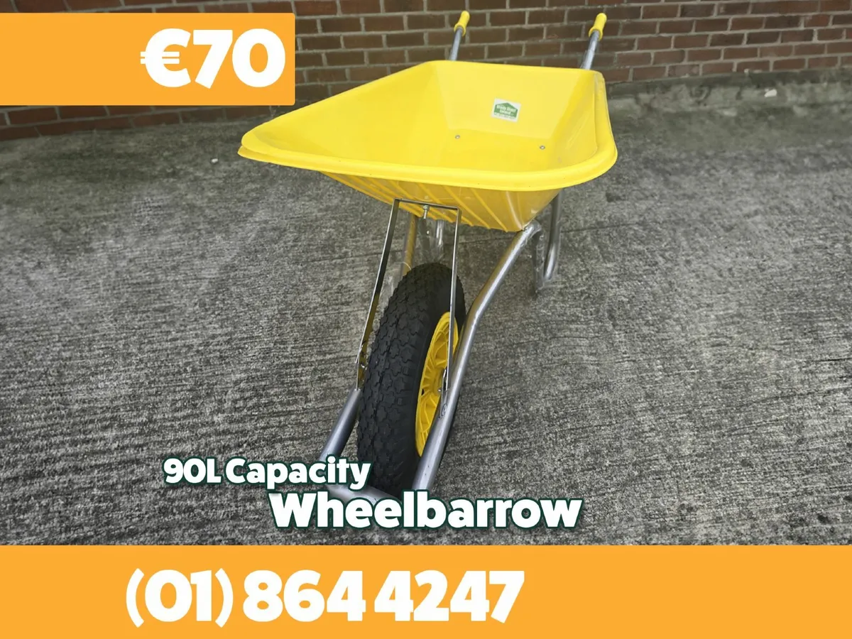 90L Plastic Wheelbarrow - Image 1