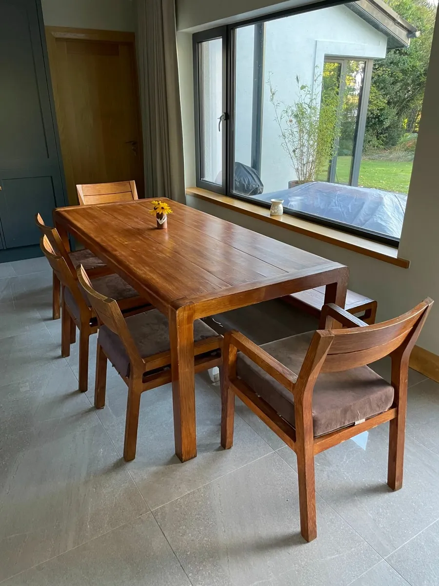 Dining table, chairs and bench set for sale in Co. for €500