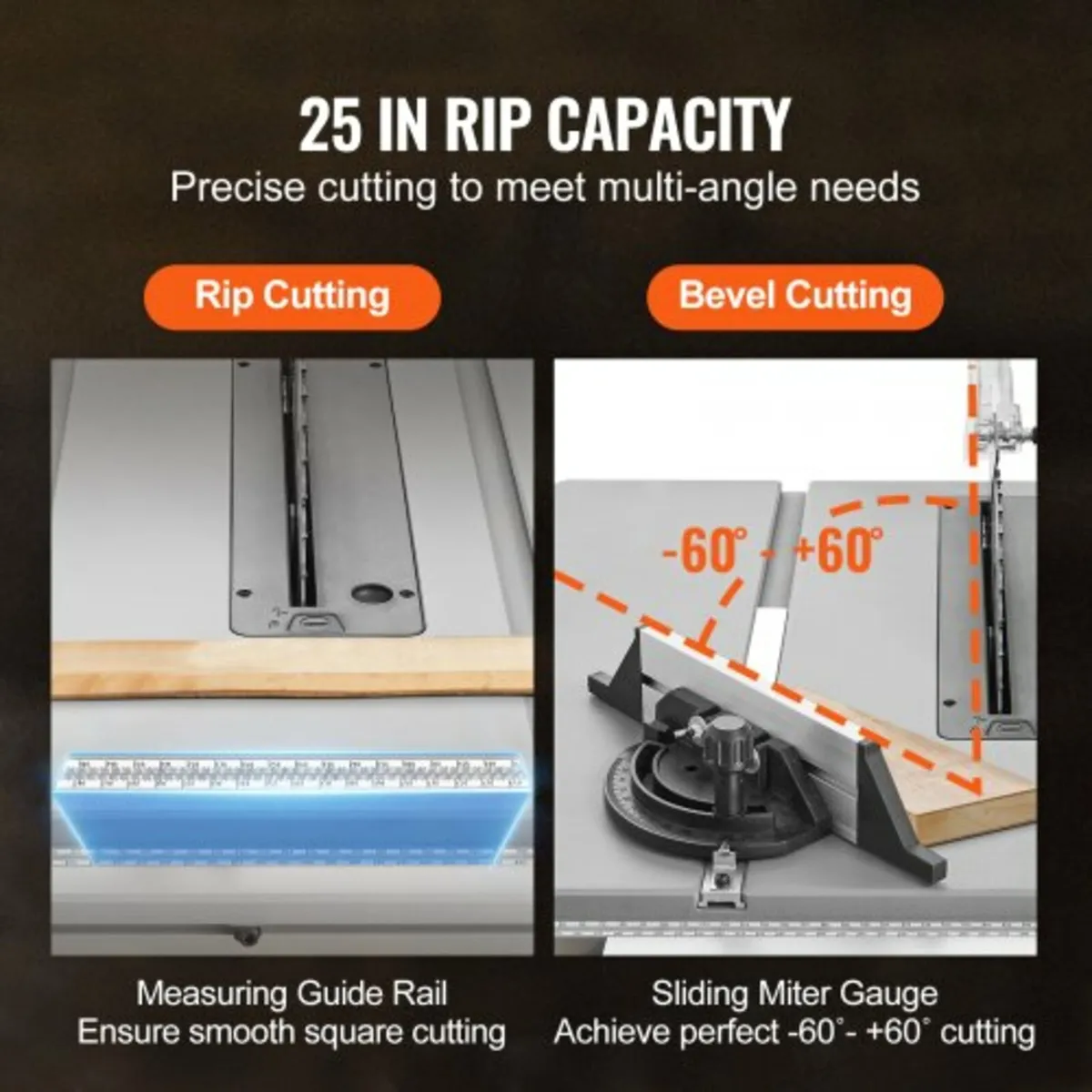 10" Table Saw Electric Cutting Machine 4400RPM 25 for sale in Co