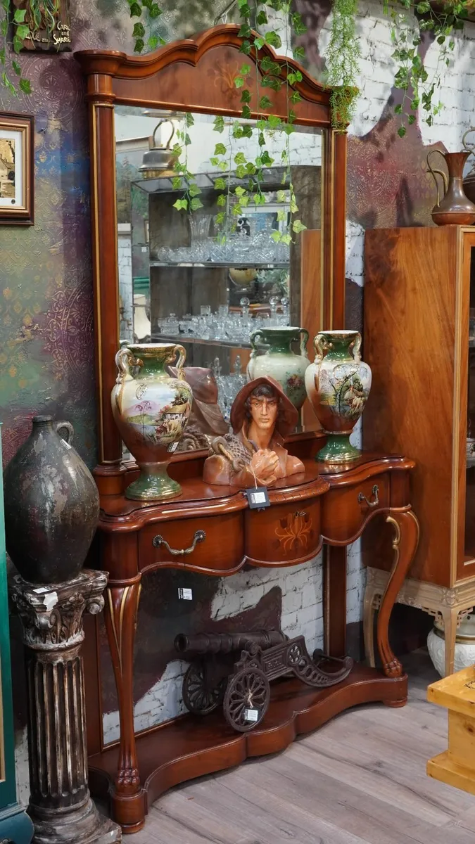 Stunning Spanish Console Table and Mirror Set - Image 4