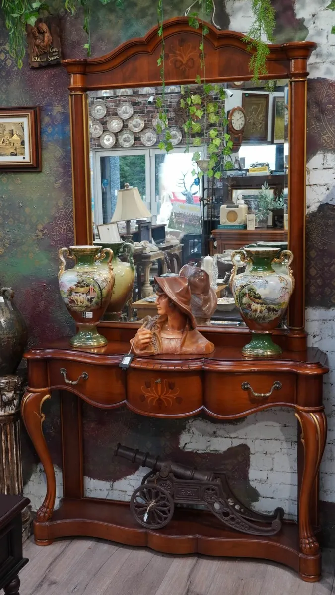 Stunning Spanish Console Table and Mirror Set - Image 1