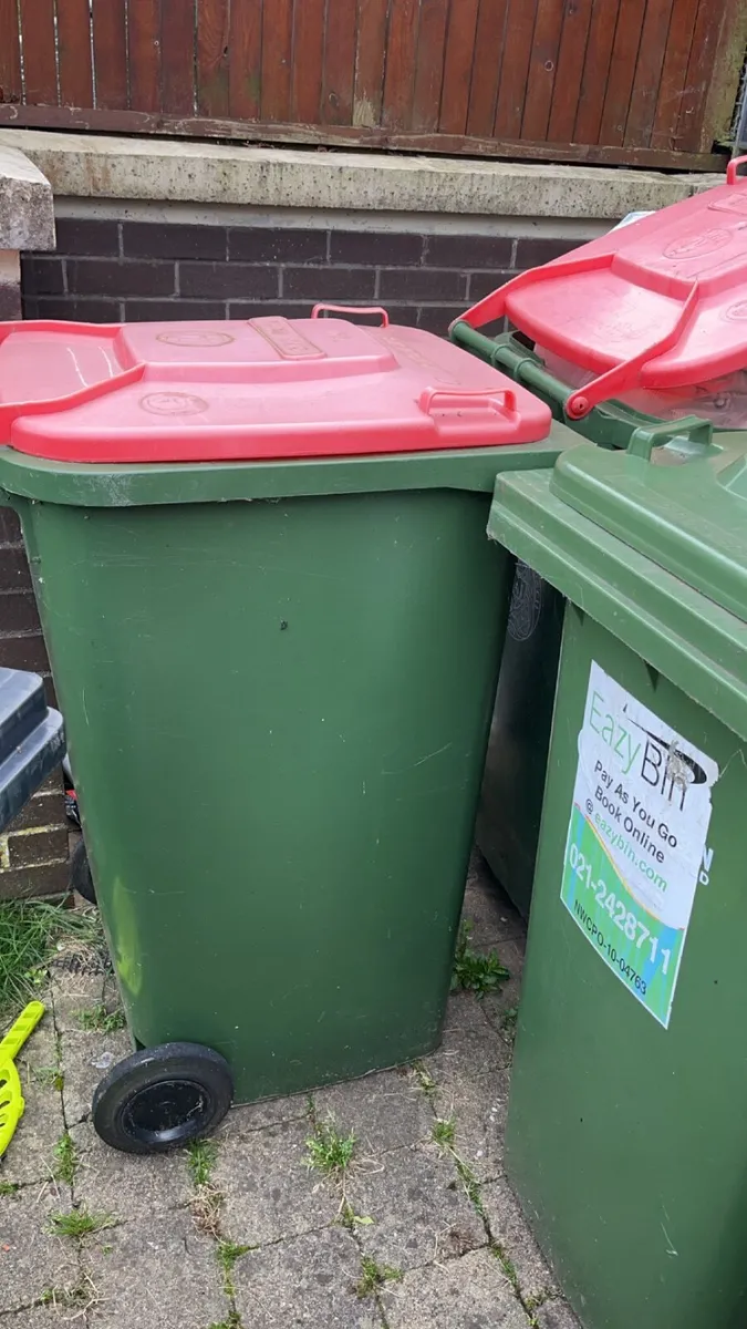 3 wheelie bins for sale in Co. Cork for €50 on DoneDeal