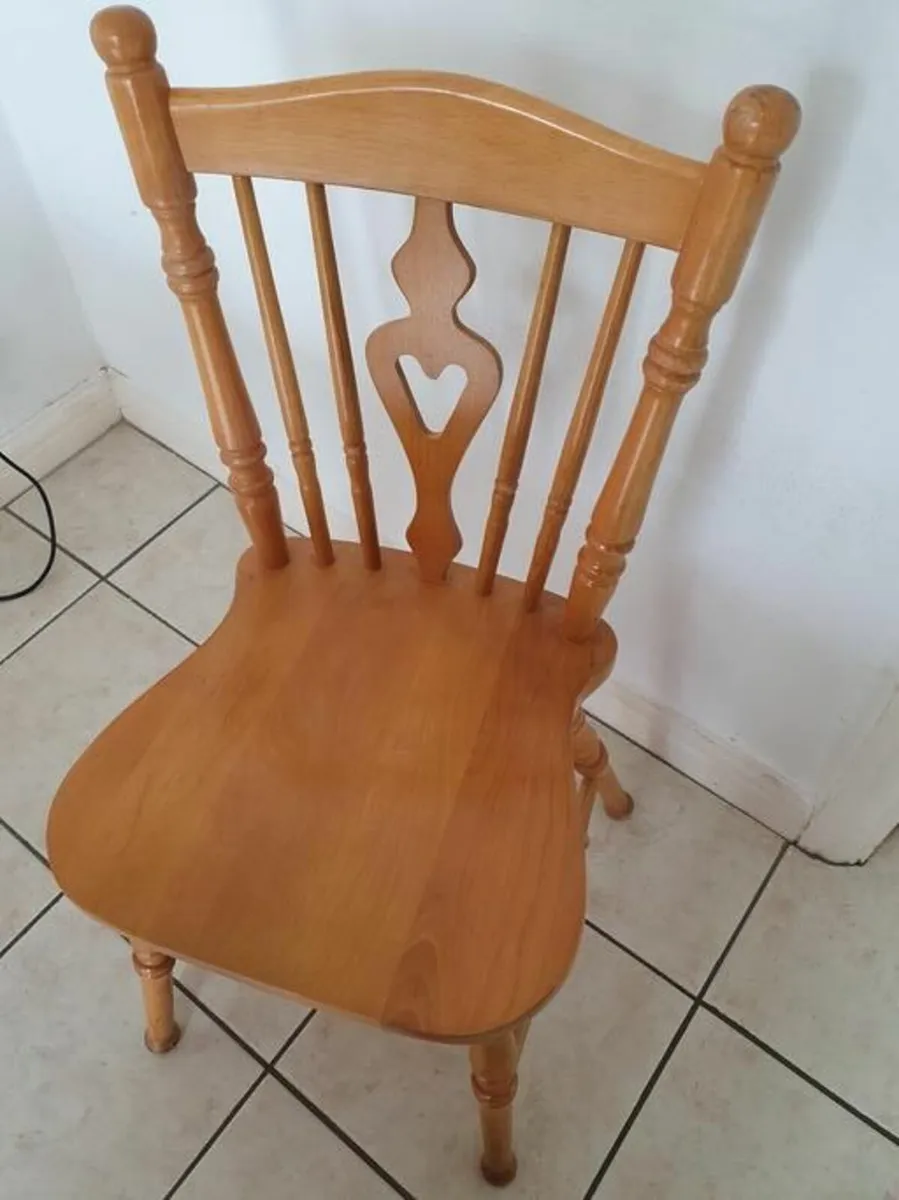 Kitchen Table + 5 Chairs (wooden) for sale in Co. Dublin for €50 on