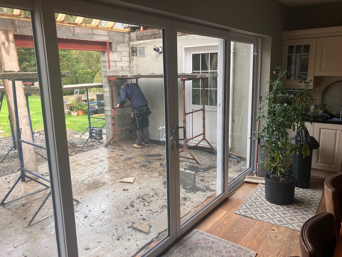 Large 4 panel sliding UPVC doors for sale in Co. Meath for €1,100 on DoneDeal
