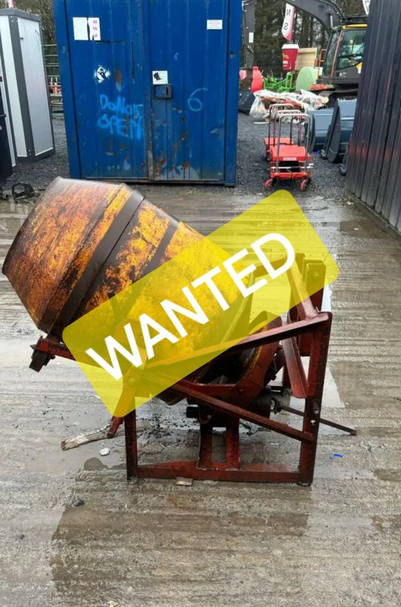 Teagle cement mixer Drum wanted in Co. Kildare for €1 on DoneDeal