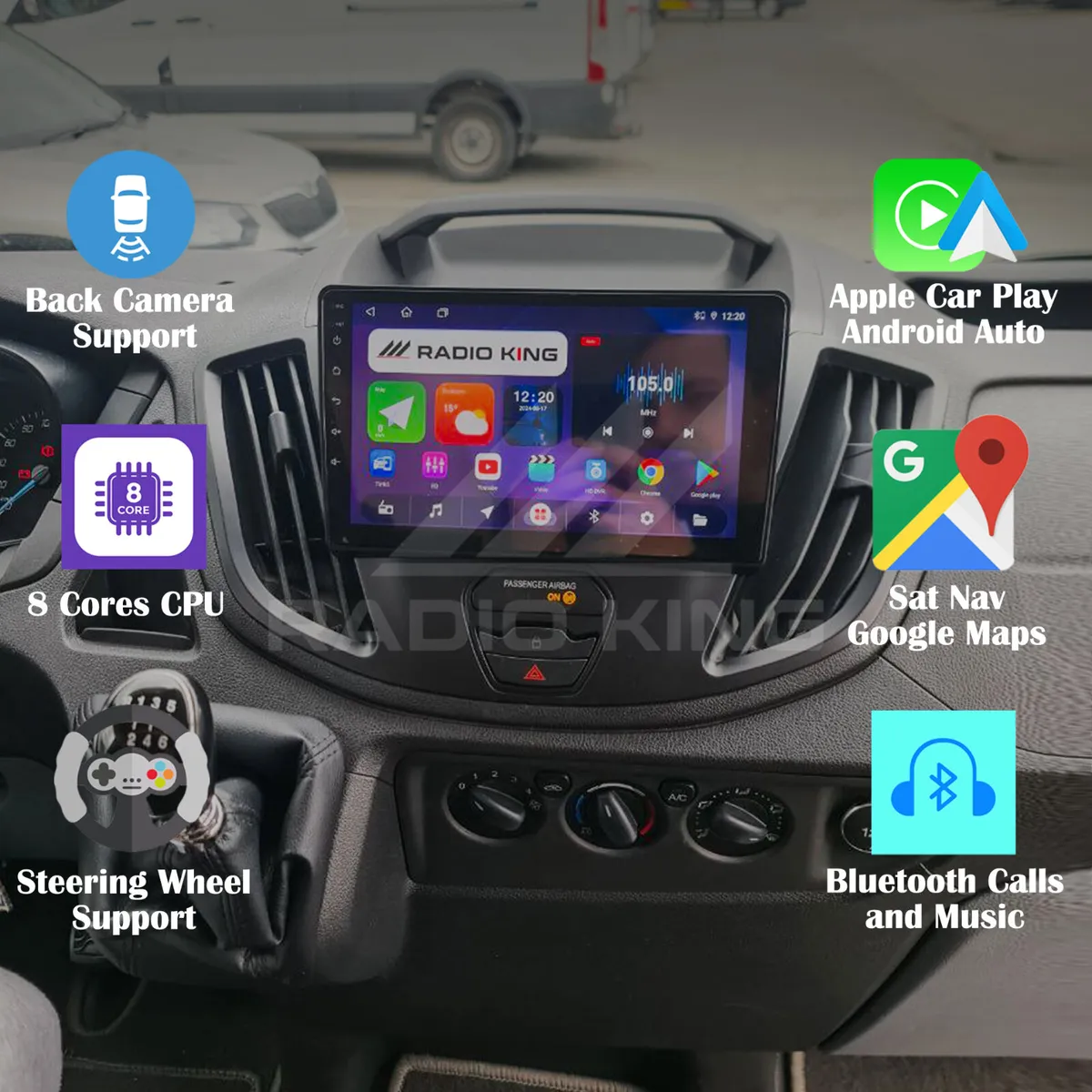 PREMIUM CARPLAY FORD TRANSIT ANDROID ANDROID AUTO - Image 1