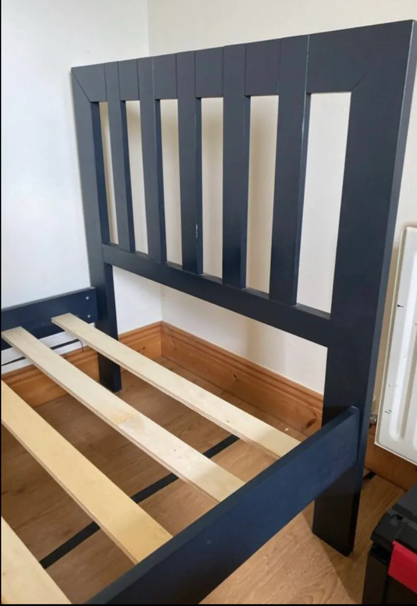 2 x Black Single Wooden Bed Frames for sale in Co. Cork for €
