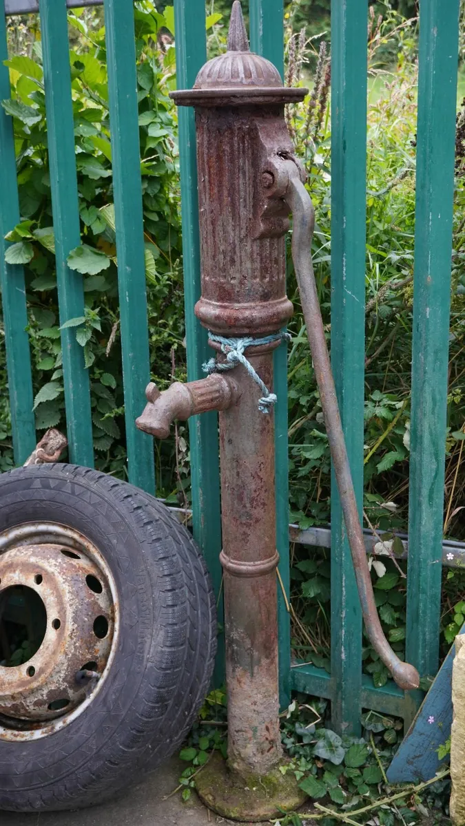 Two Antique Cast Iron Water Pumps - Image 1