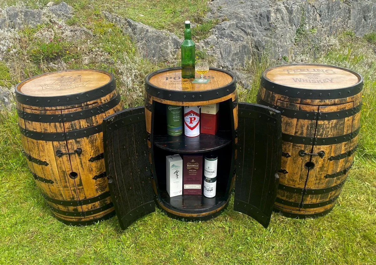 🔥CUSTOM WHISKEY BARREL CABINET🔥 - Image 4