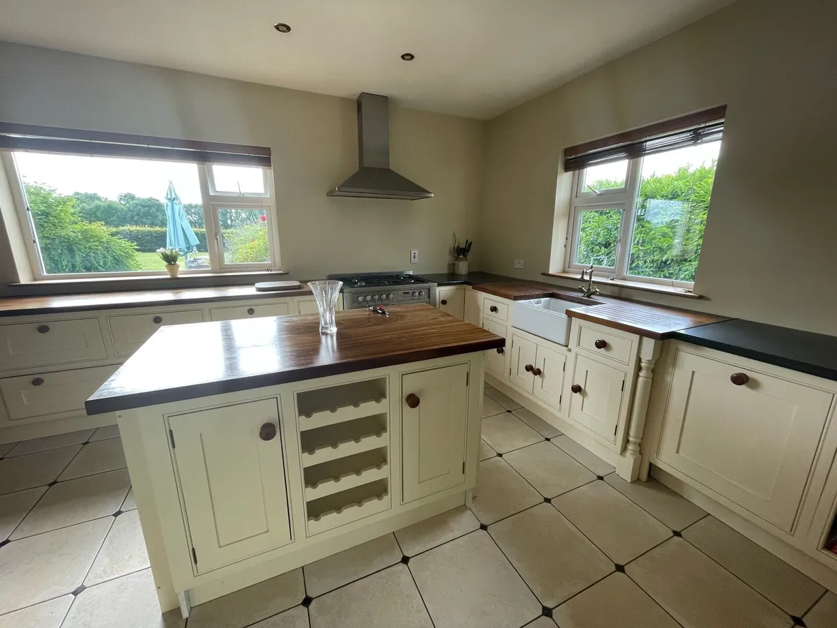 Inframe solid wood kitchen and island for sale in Co. Tipperary for €