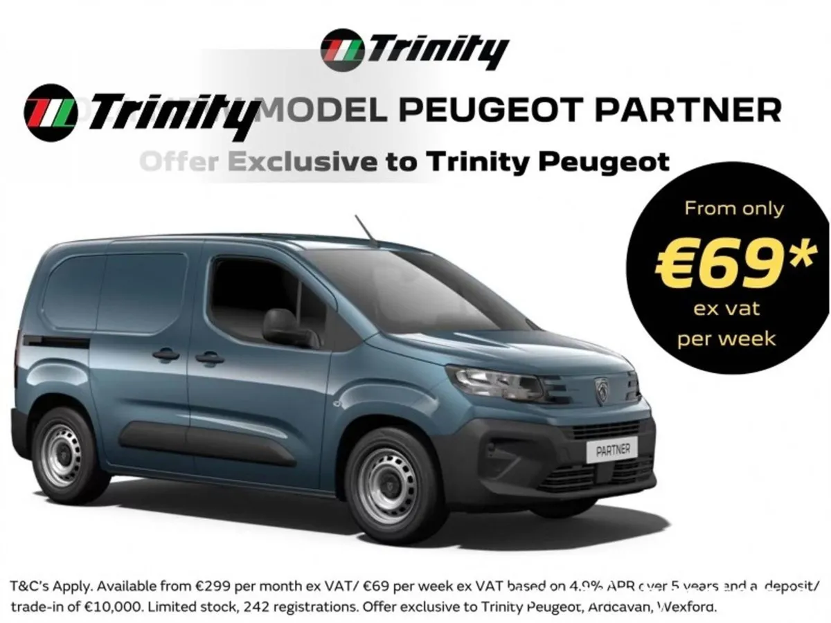 Peugeot Partner From  69 EX VAT PER Week   limite - Image 1