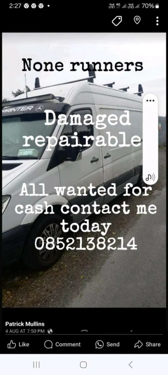 All types of scrap cars and vans wanted any  make - Image 2