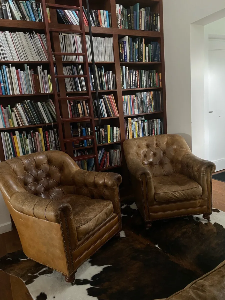 Vintage Chesterfield Sofa and Armchairs - Image 2