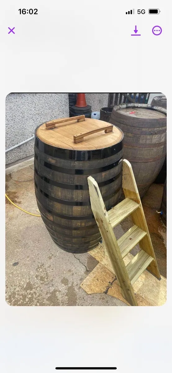 500L Whiskey barrel ice bath from 200 - Image 3