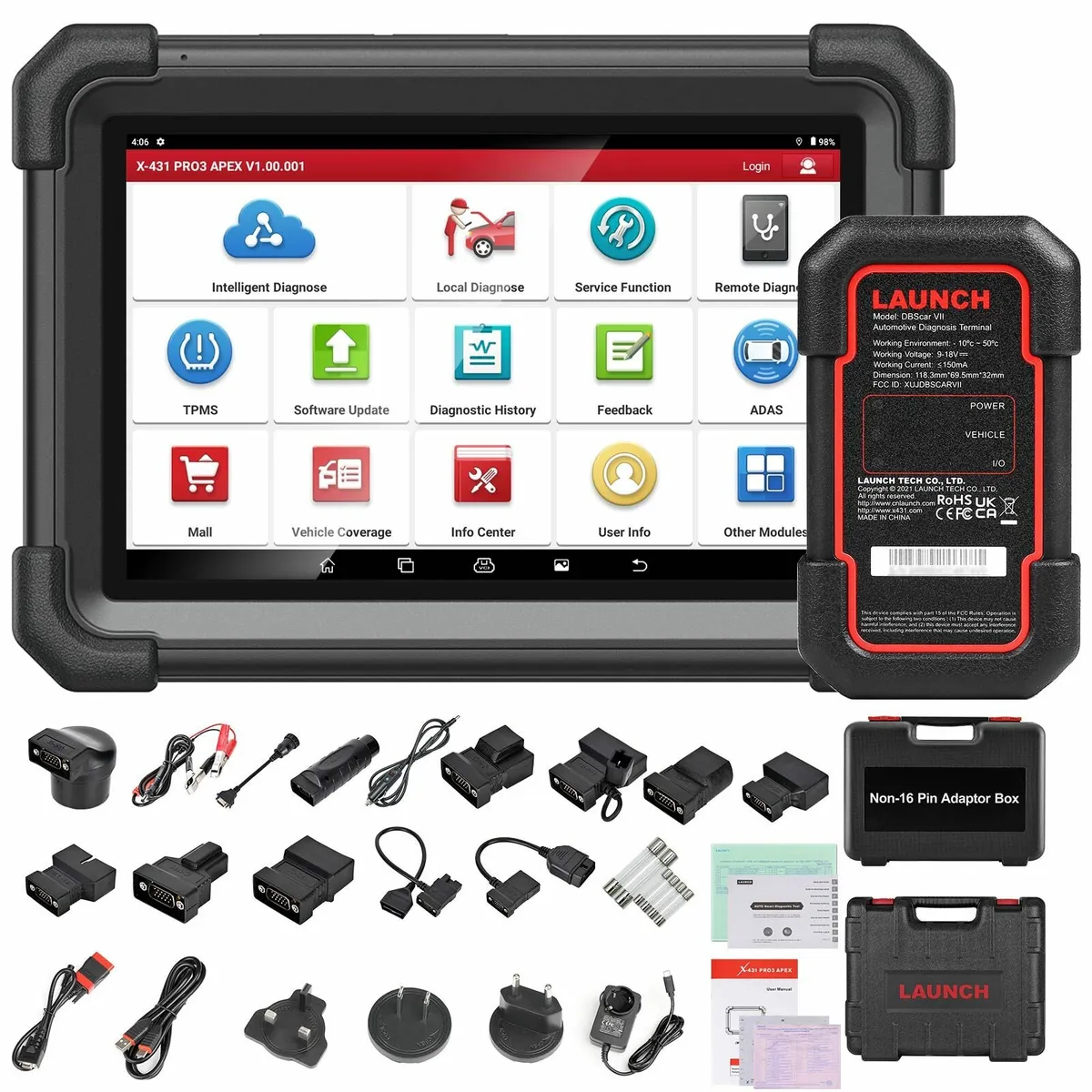 Launch X431 PRO3 APEX 10" Diagnostic Machine - Image 3