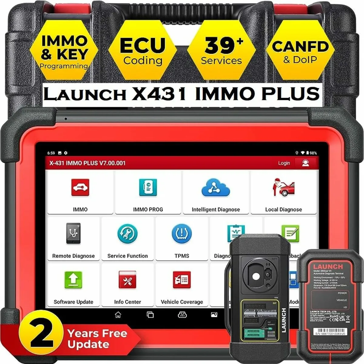 Launch X431 PRO IMMO PLUS Key Program & Diagnostic - Image 2