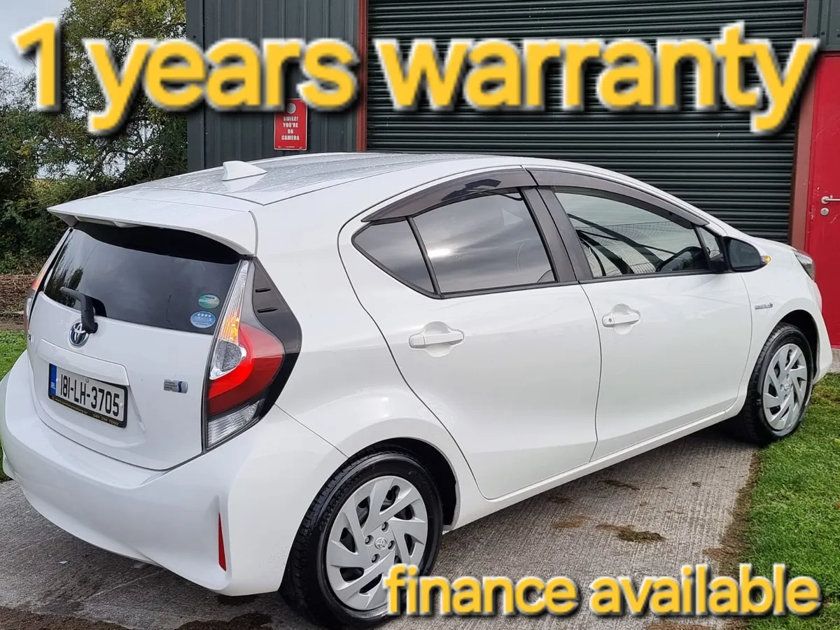 2018 TOYOTA AQUA HYBRID AUTO 1YR WARRANTY €12,900 - Image 1