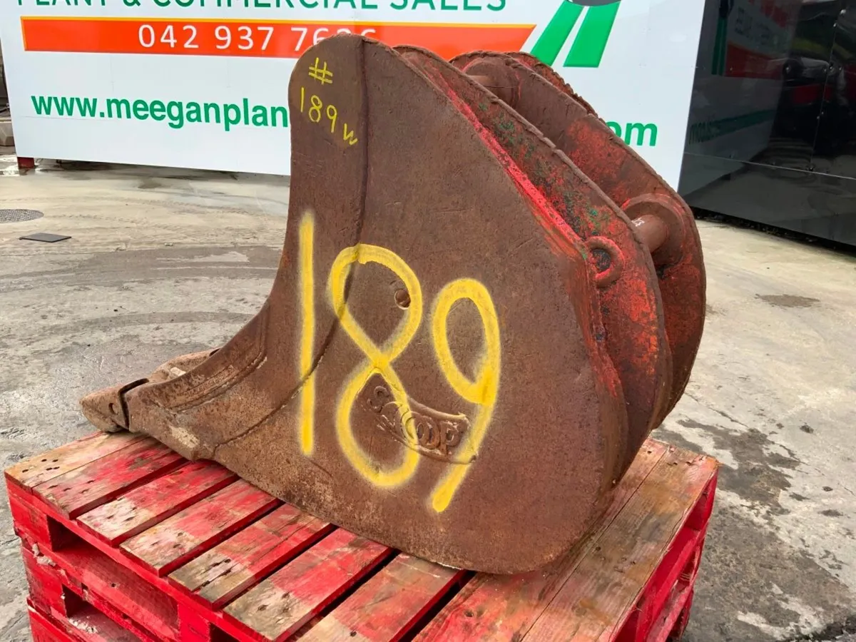 24" MILLAR SCOOP BUCKET......65mm PINS......189. - Image 4