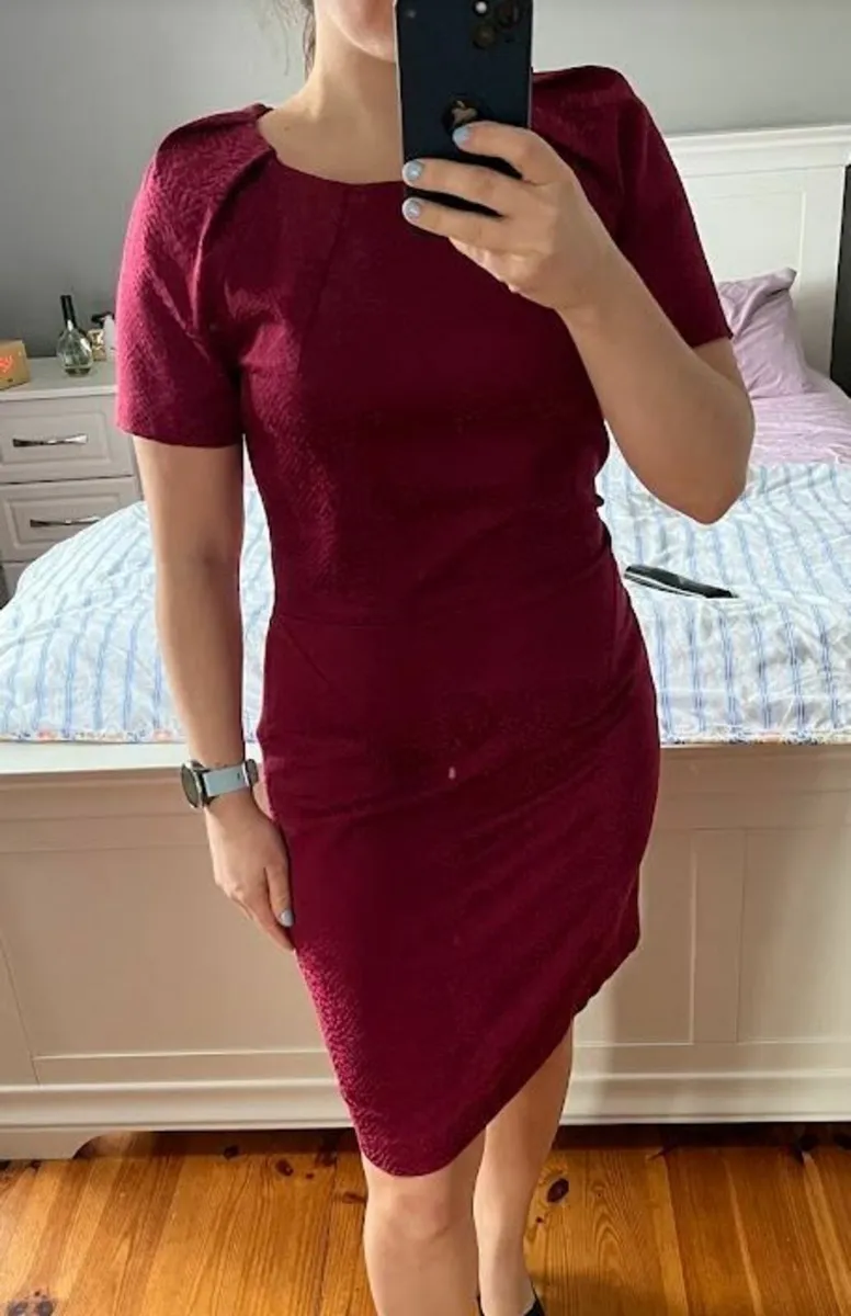 Coast maroon dress hotsell