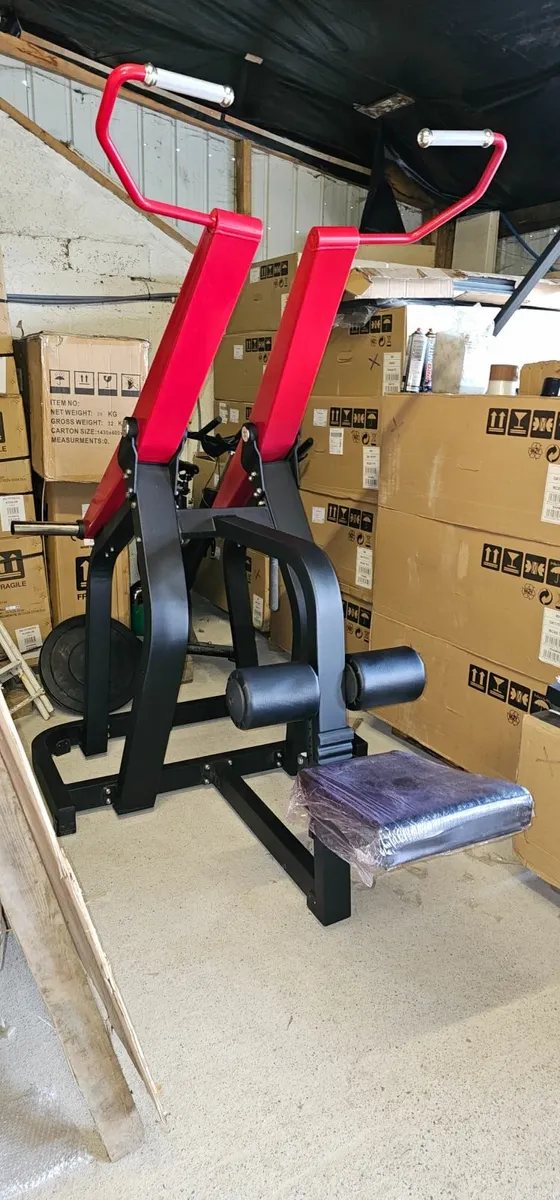 EX DISPLAY ISO Olympic Plate Loaded Lat Pulldown for sale in Co. Down for 599 on DoneDeal