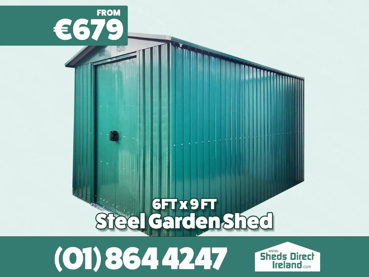 6ft x 9ft Classic Steel Shed - Image 1