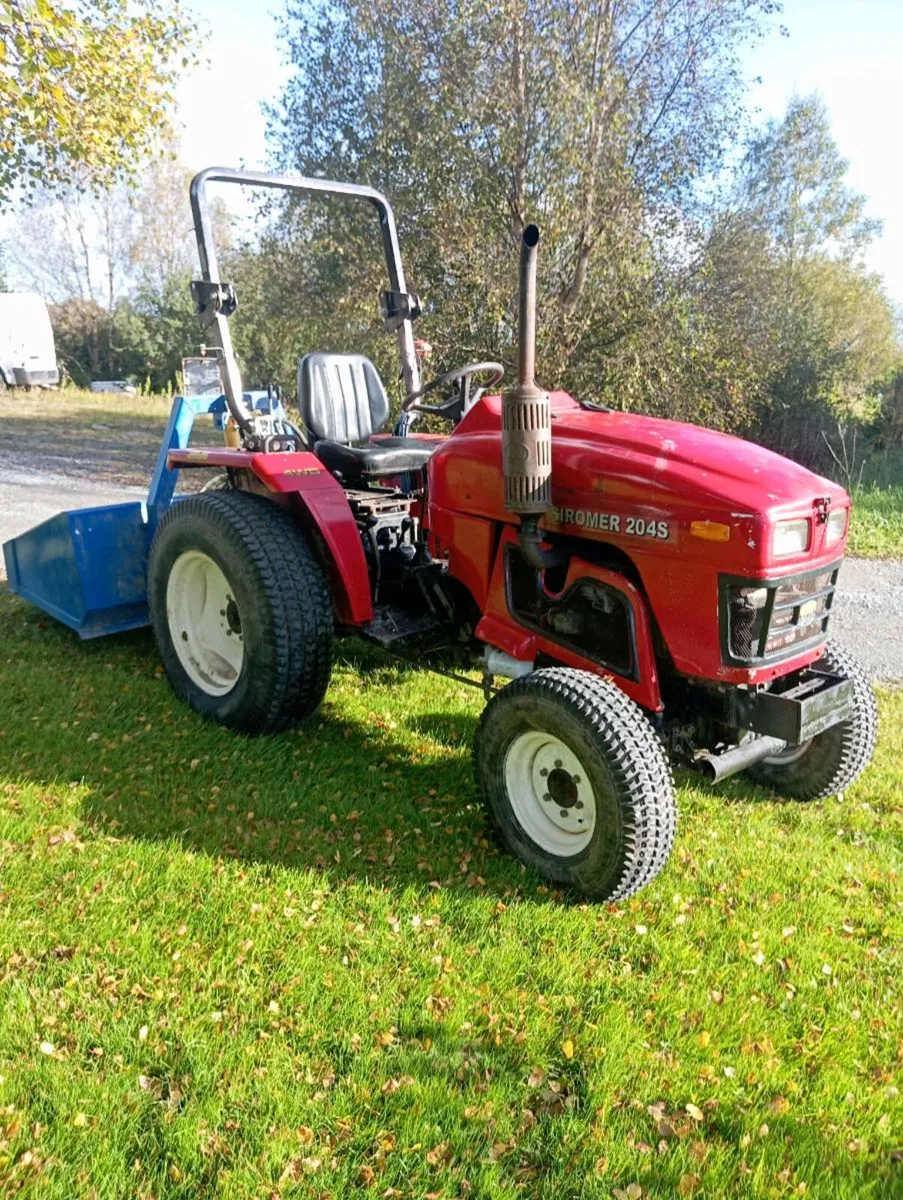 Siromer compact tractor and rotovator - Image 1