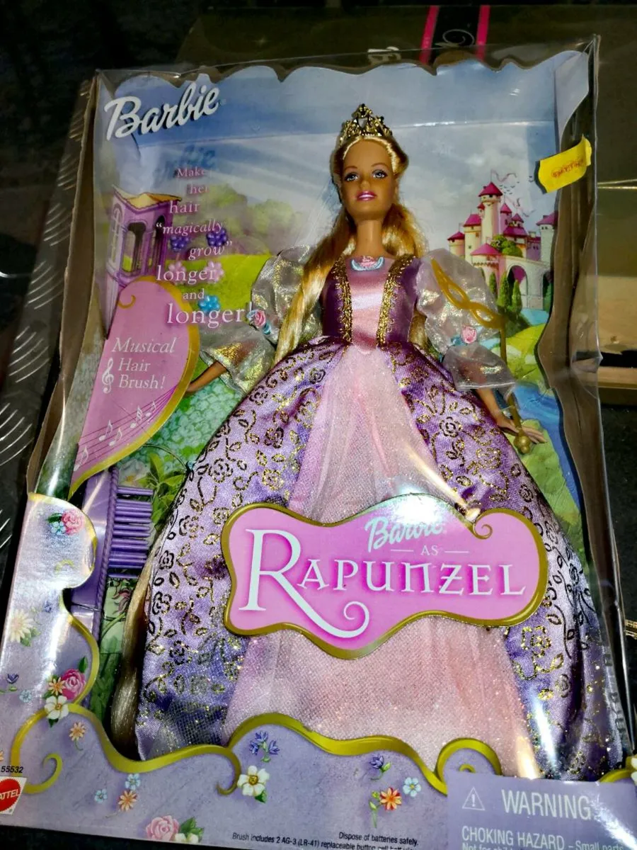 2001 Barbie Rapunzel growing hair unopened box - Image 2