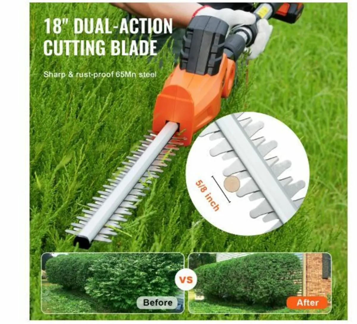 20V Cordless Hedge Trimmer Telescoping for sale in Co. Clare for €140