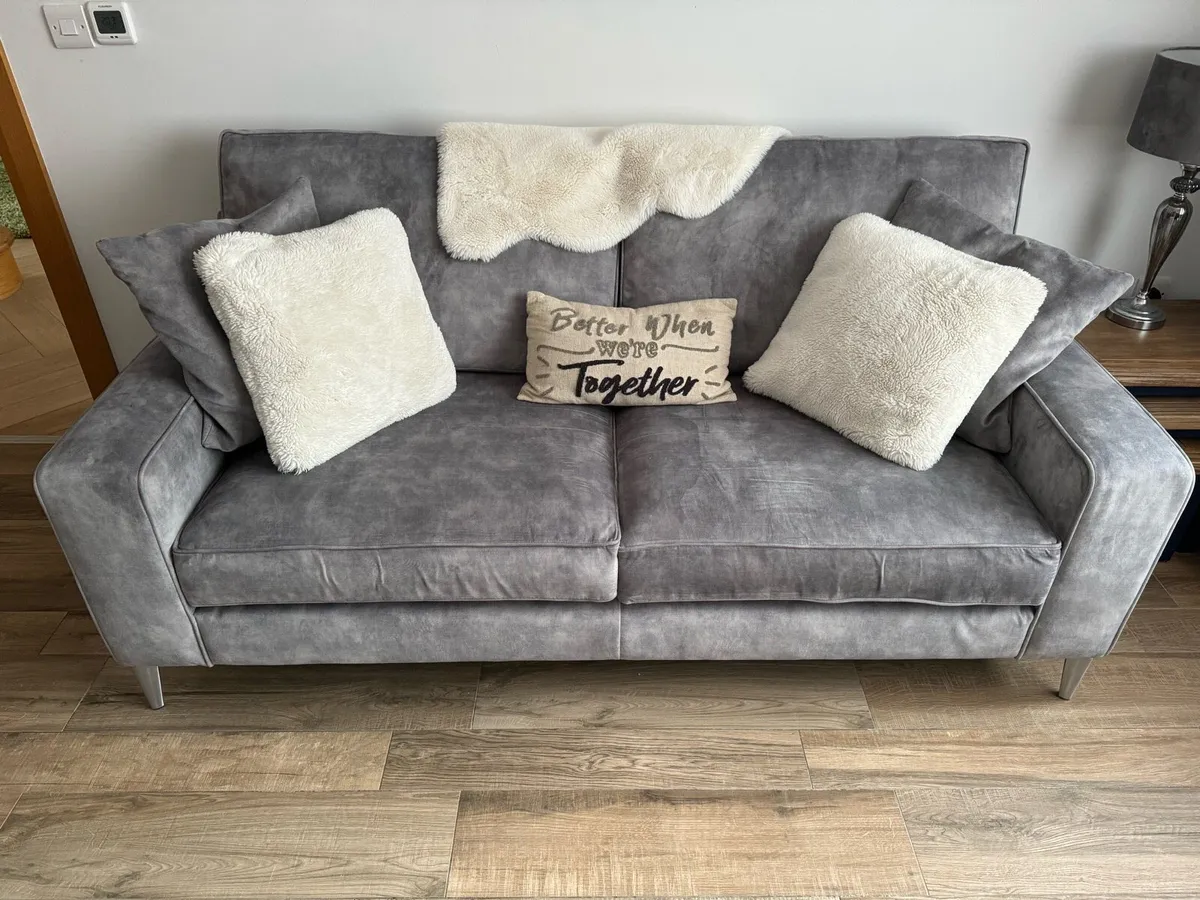 2 x 3 Seater Sofas - Image 1