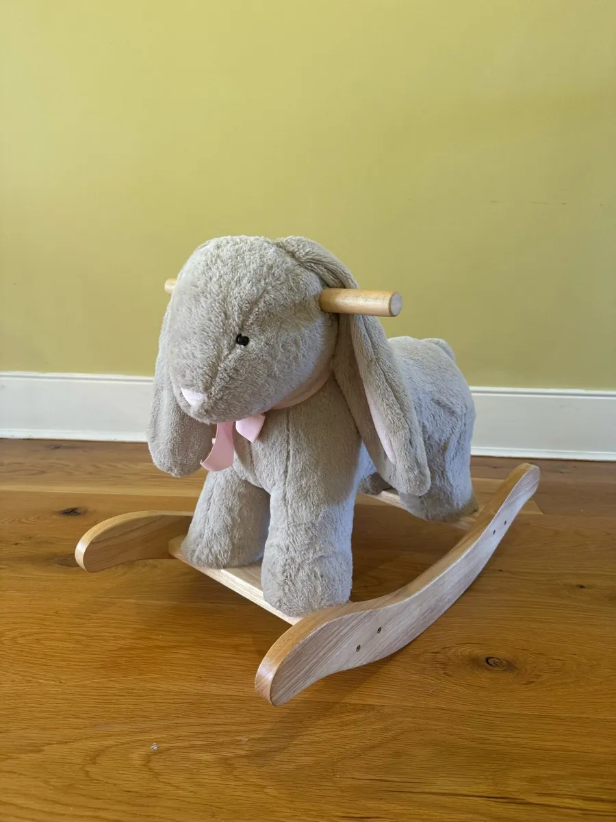 Pottery Barn Kids Plush Bunny Rocker - Image 1