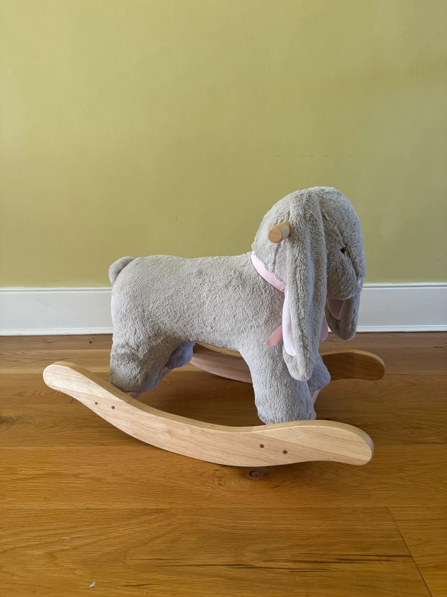 Pottery Barn Kids Plush Bunny Rocker - Image 3