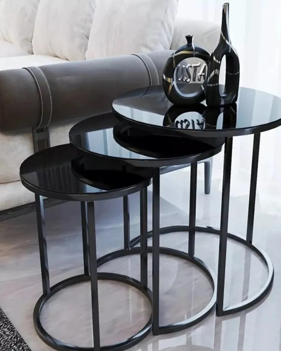 Nest of tables marble effect for sale in Co. Louth for 135 on DoneDeal