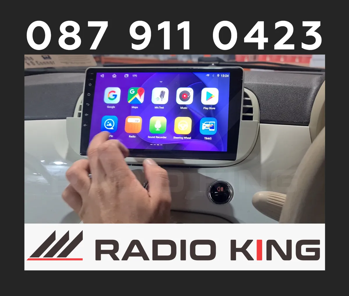 PREMIUM CARPLAY FIAT 500 ANDROID AUTO RADIO - Image 3