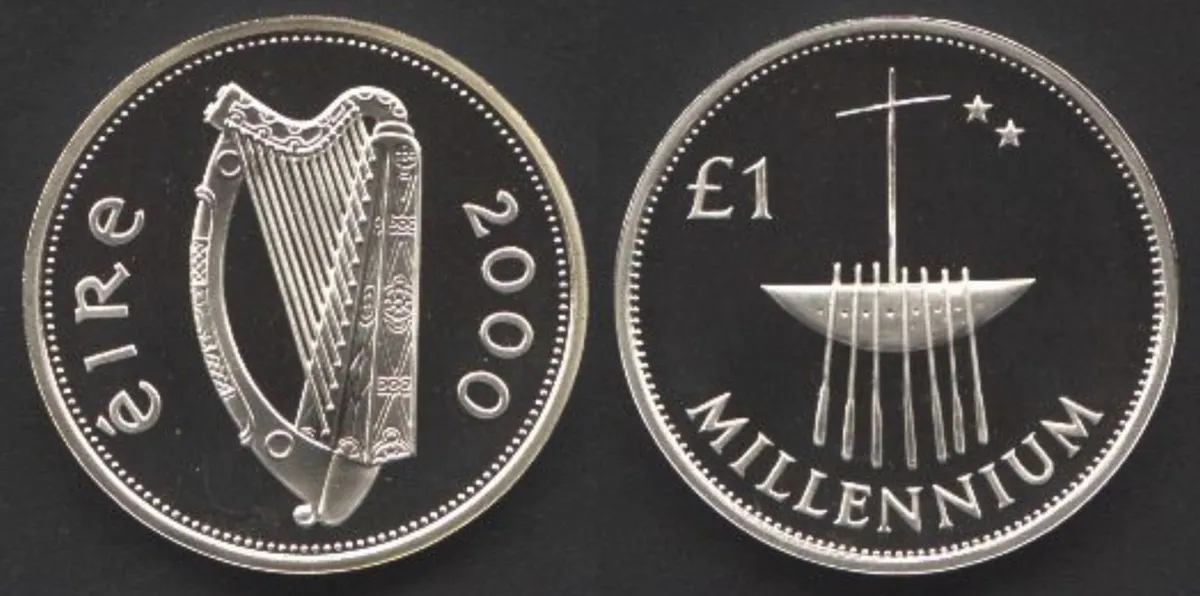 Millennium Irish Pound Coin - Image 1