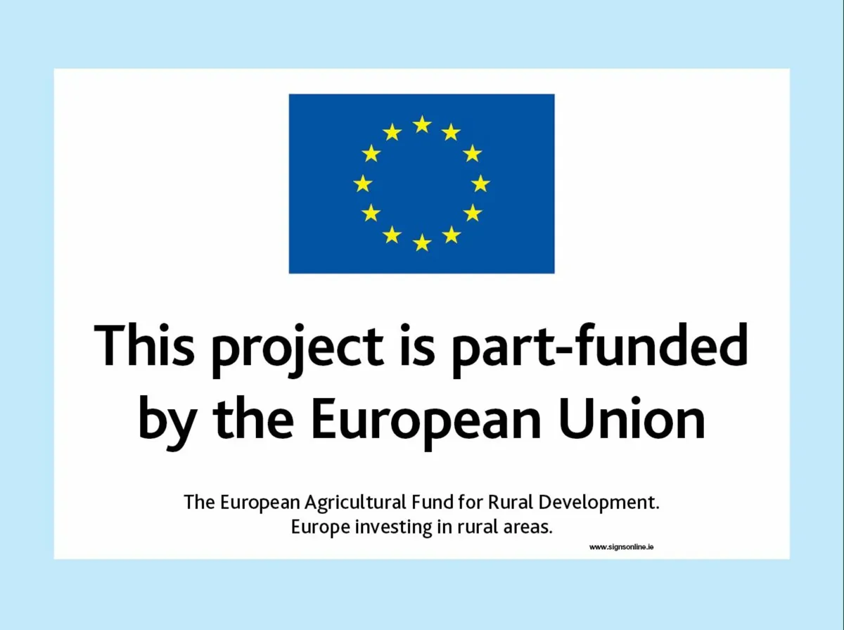 EU Funding Acknowledgment Sign - Fully Compliant - Image 1