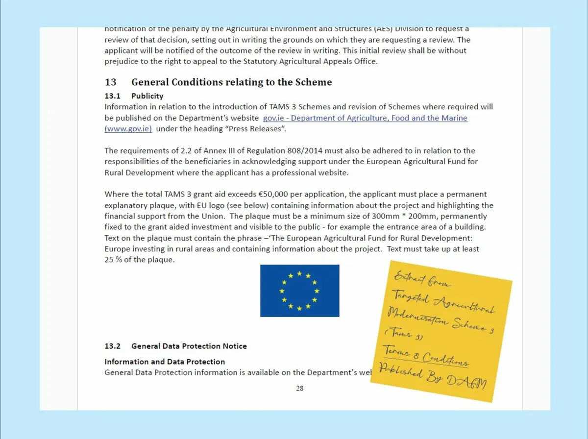 EU Funding Acknowledgment Sign - Fully Compliant - Image 2