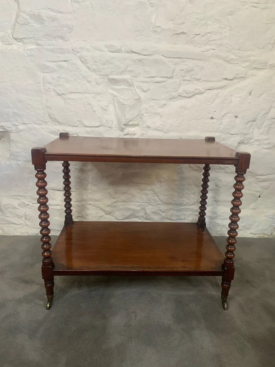 Victorian mahogany dumb waiter. - Image 1