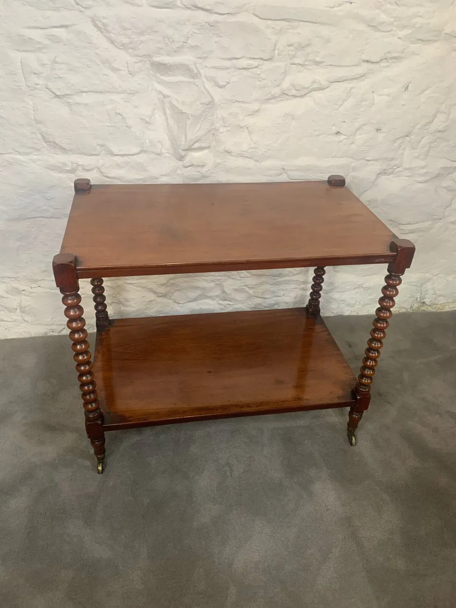 Victorian mahogany dumb waiter. - Image 2