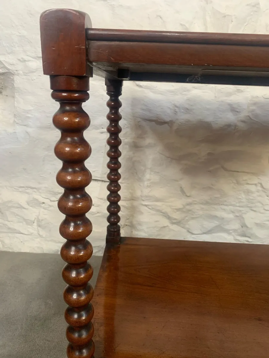 Victorian mahogany dumb waiter. - Image 4