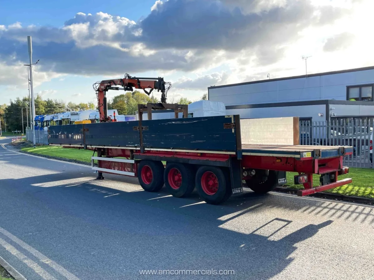 2015 SDC 12.6M DROPSIDE FLATBED BRICK GRAB TRAILER - Image 4