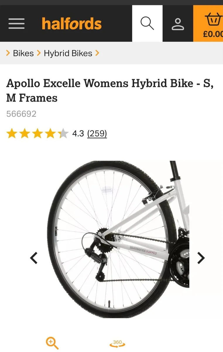 17" Apollo Excelle ladies Hybrid bike - Image 3